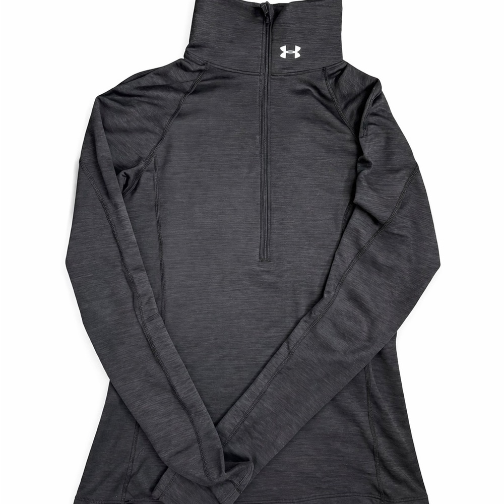Under Armour Women's Dark Charcoal Half-Zip Cowl Neck Pullover